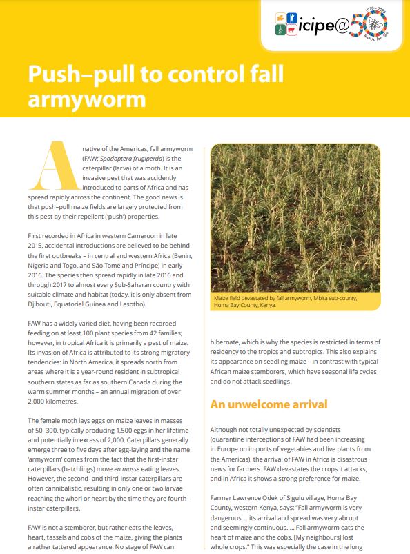 PPT controls fall armyworm